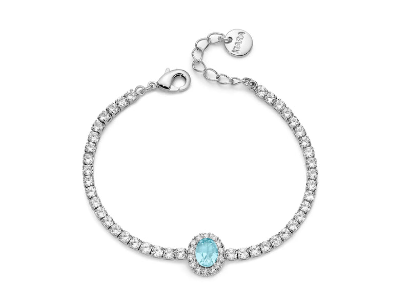 Kiara - Bracciale Basik Cristallo Azzurro