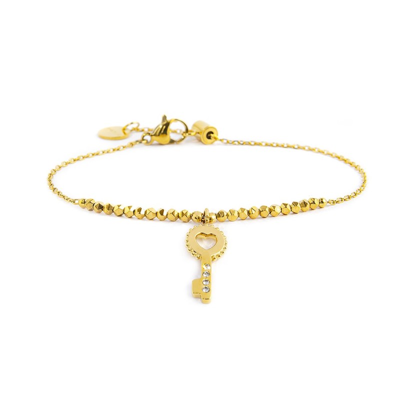 MARLU- Bracciale chiave pendente ed ematite