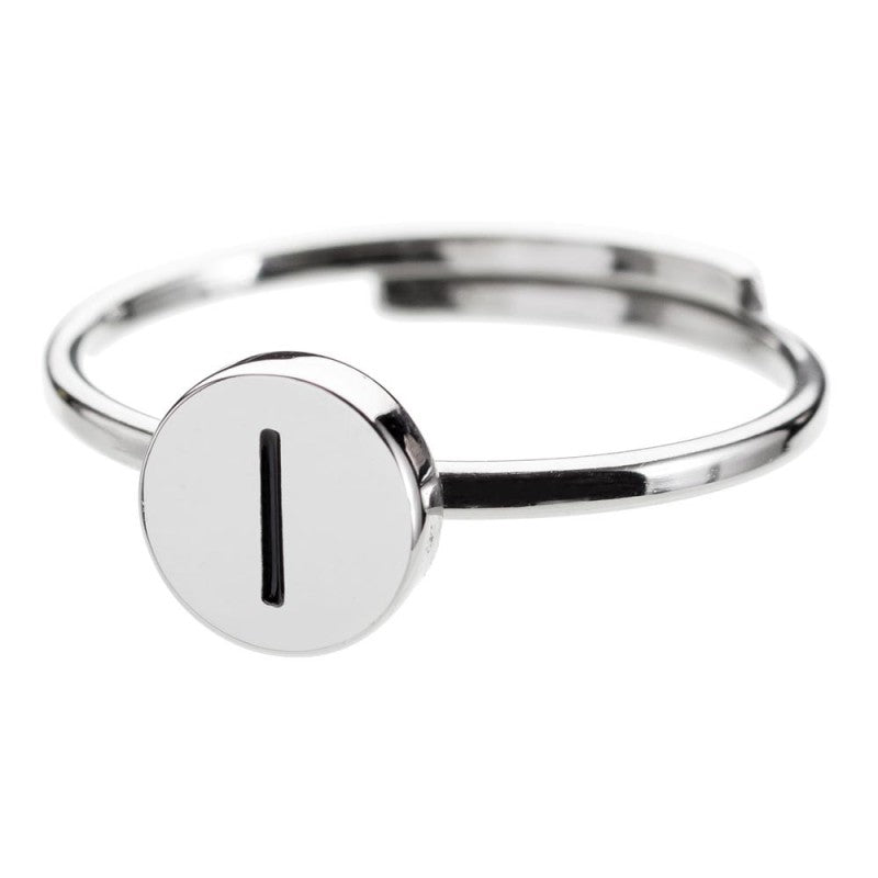 MARLU- Anello con lettera smaltata