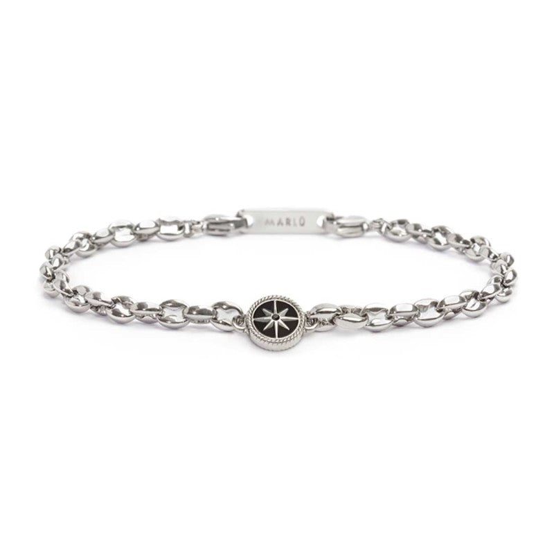 MARLU- Bracciale rosa dei venti catena marine