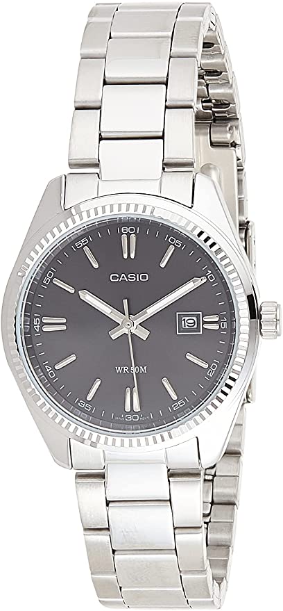 CASIO OROLOGIO DA POLSO IN ACCIAIO PER DONNA 30MM SOLO TEMPO LTP1302D1A1VDF