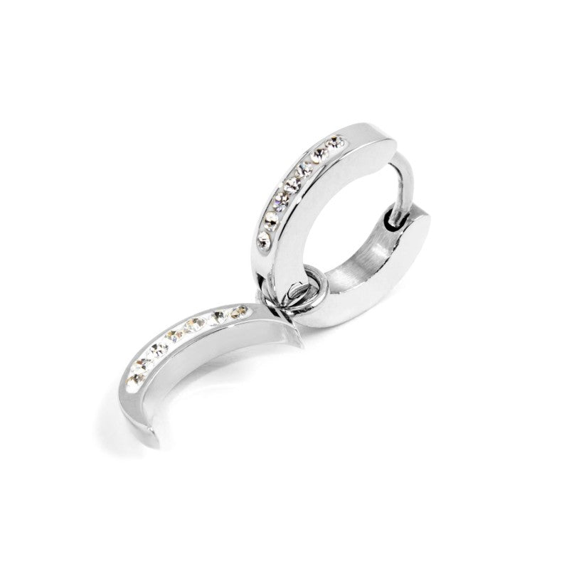 MARLU- Orecchino a cerchio luna