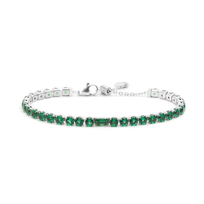 MARLÙ-Bracciale tennis 4mm con zirconi