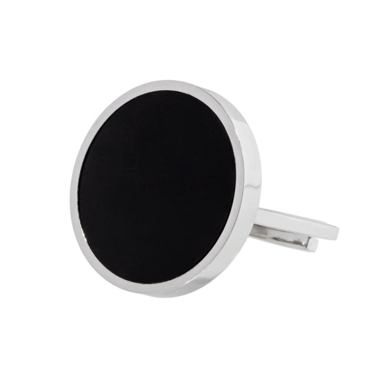 MARLU- Anello con acrilico nero 20mm