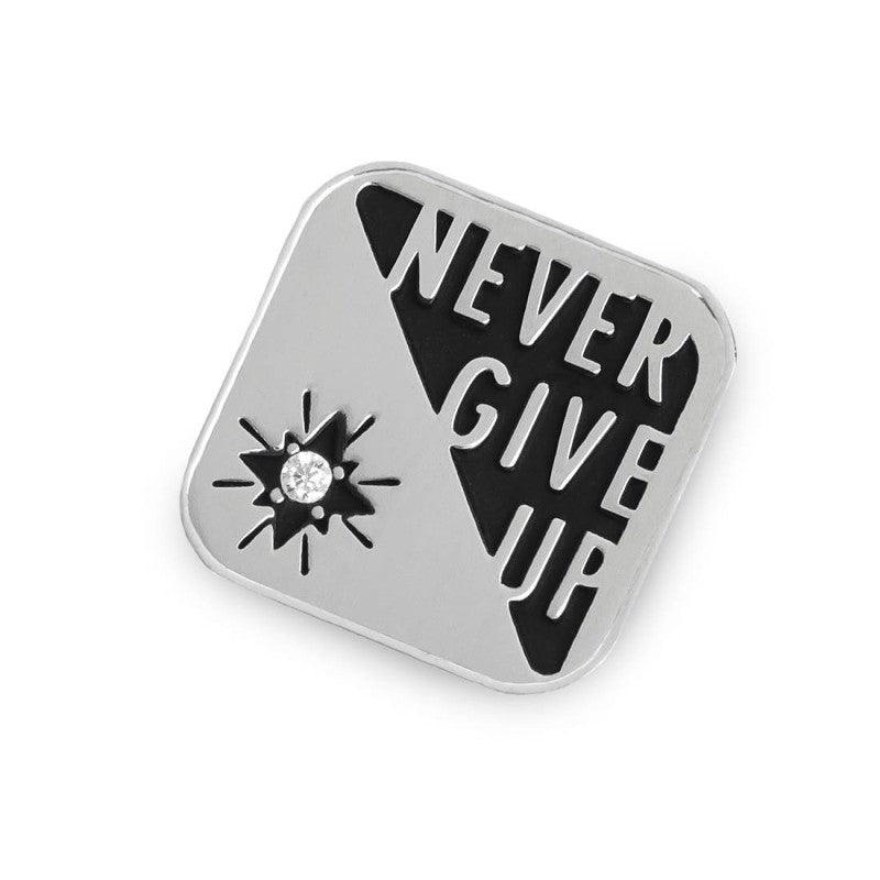 MARLU- Piastrina quadrata never give up changy