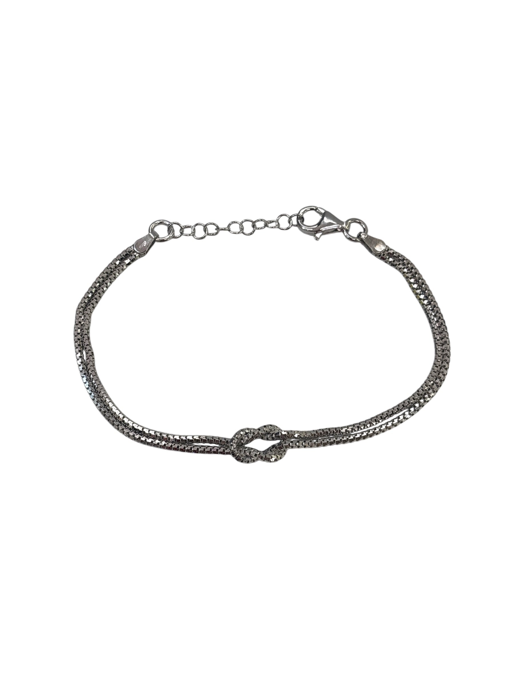PREZIOSI ARGENTO-Bracciale nodo in argento 925