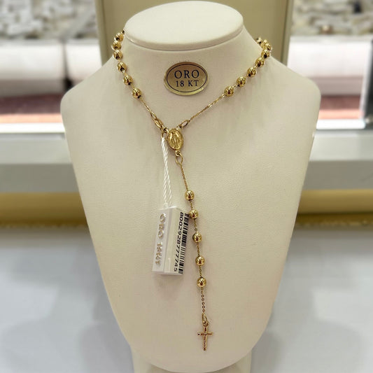 Collana in oro rosario - Oro18kt