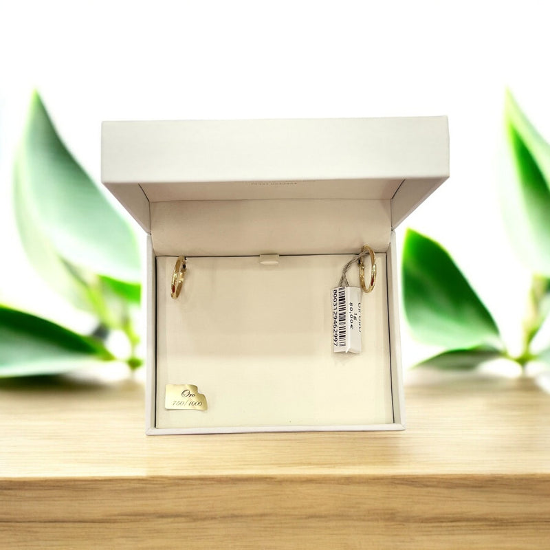 Orecchini Cerchio in Oro 18 kt – 1 gr