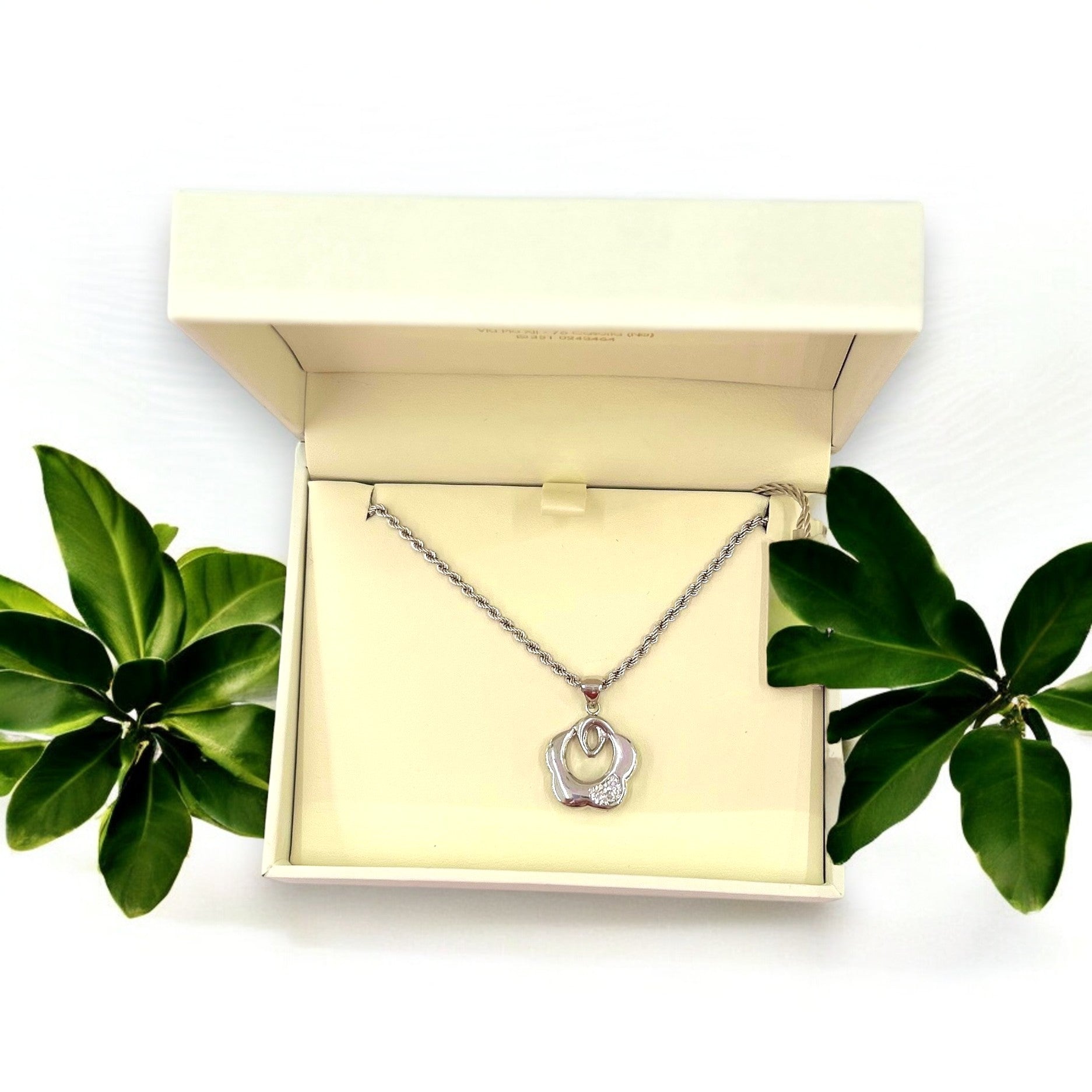 Collana in oro fiore - Oro18kt