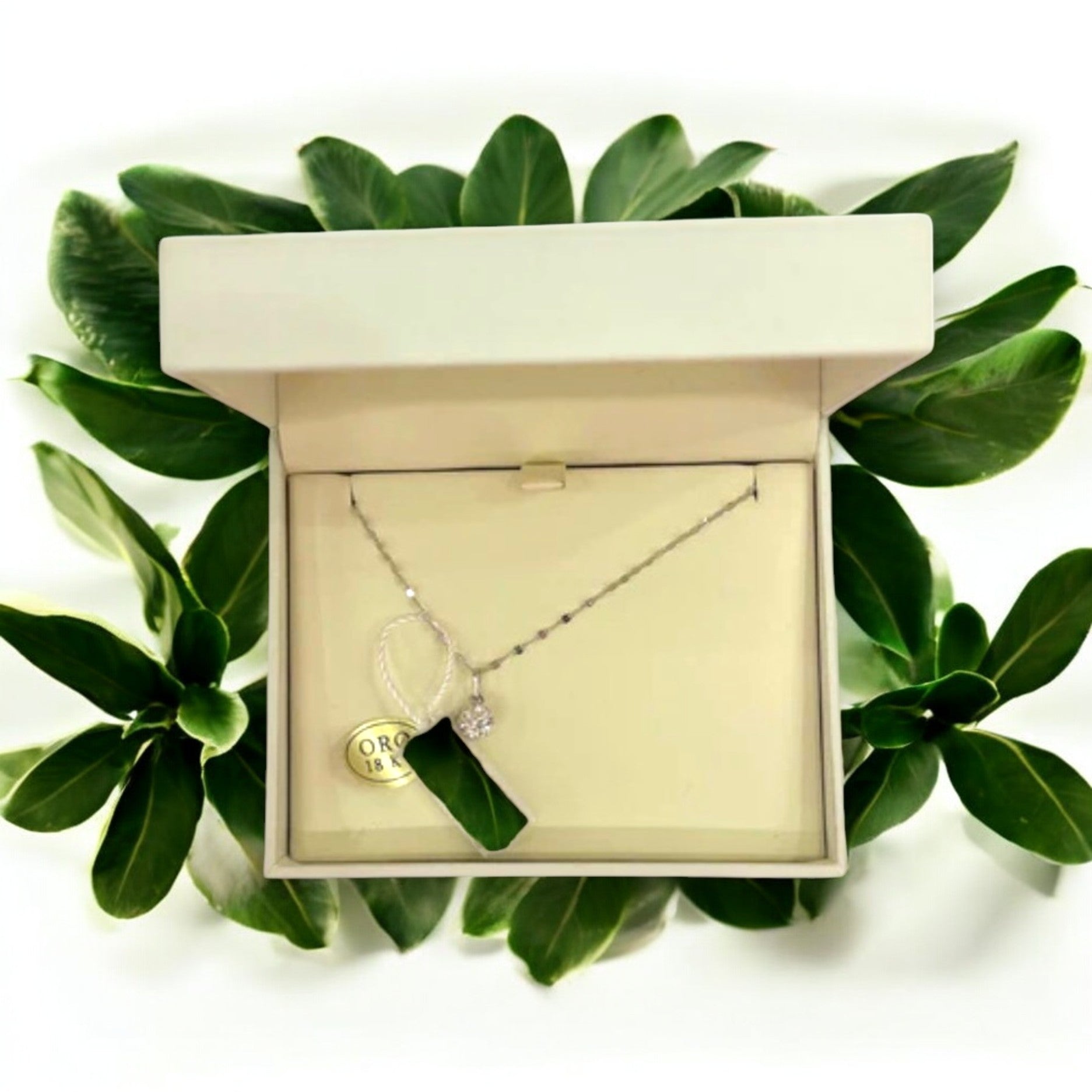 Collana in oro punto luce - Oro18kt