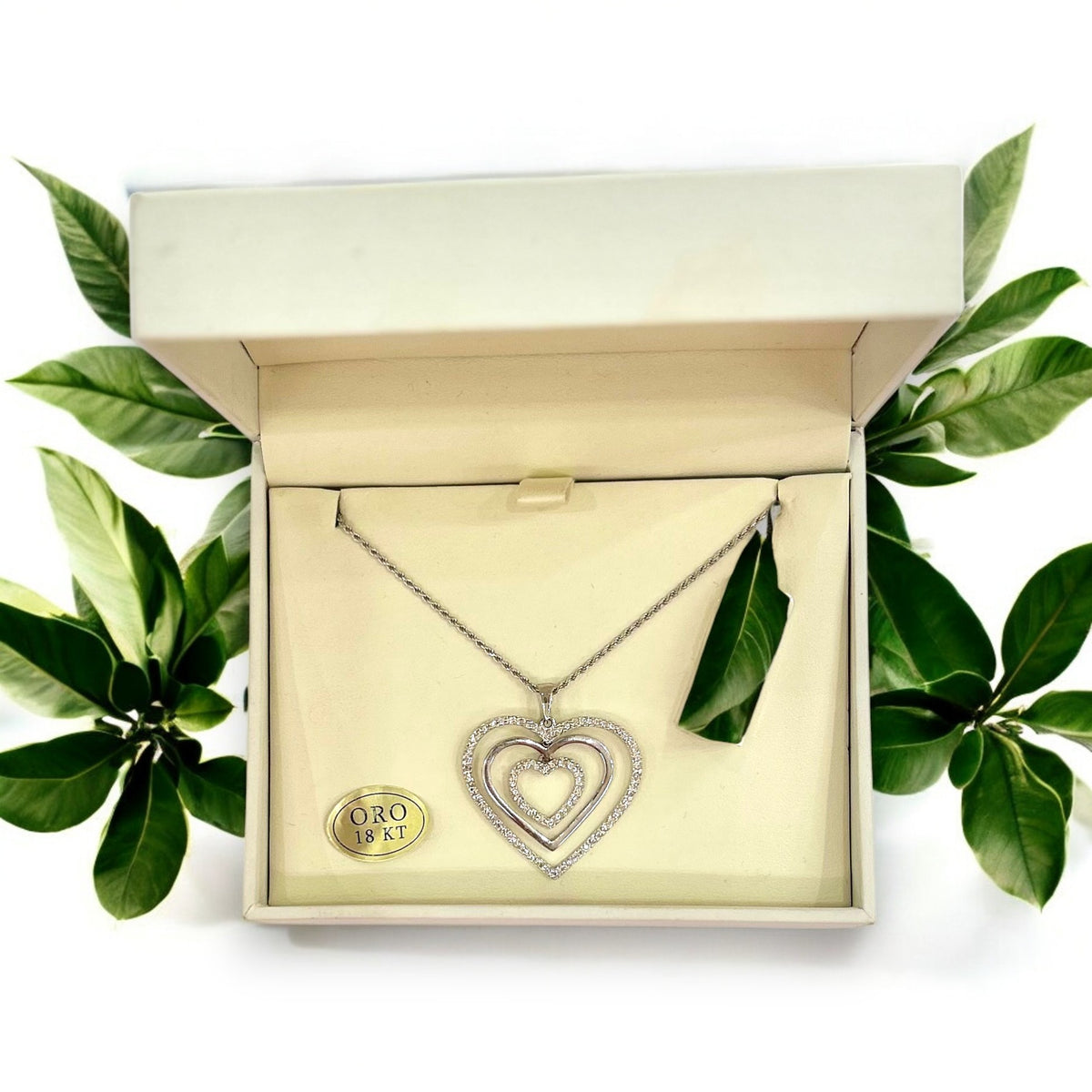 Collana in oro con il cuore - Oro18kt* - 7,7 gr