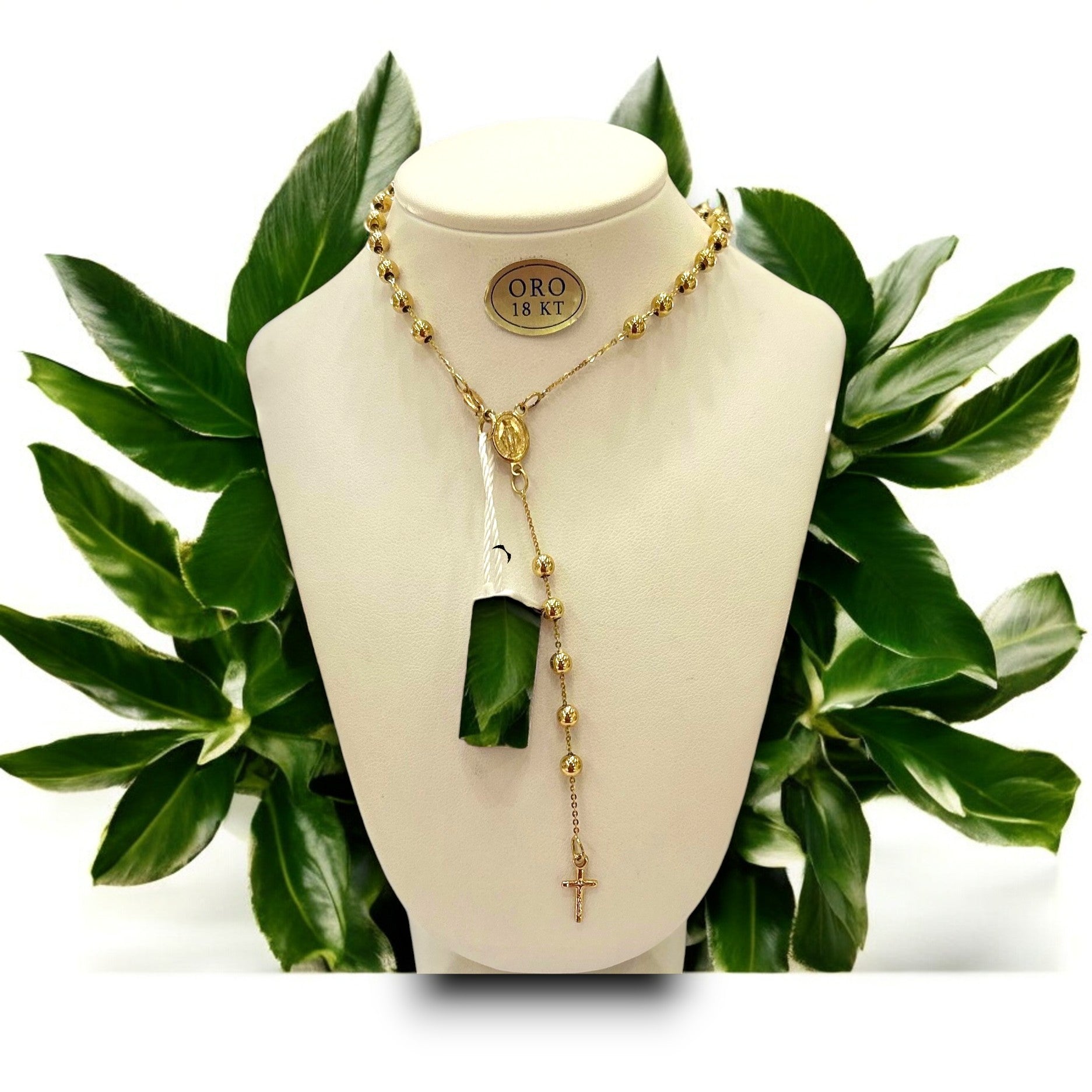 Collana in oro rosario - Oro18kt