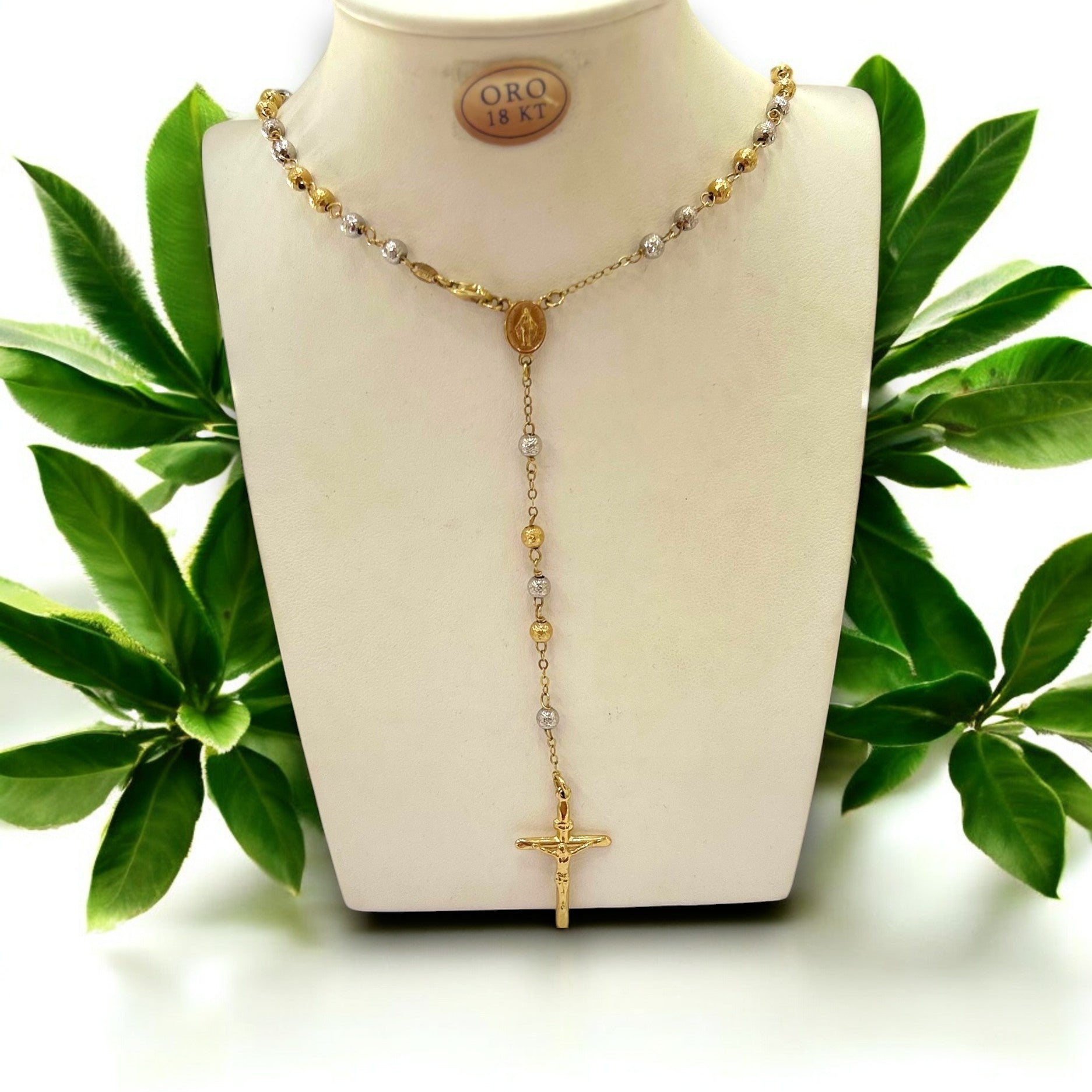 Collana in oro rosario mille luci - Oro18kt