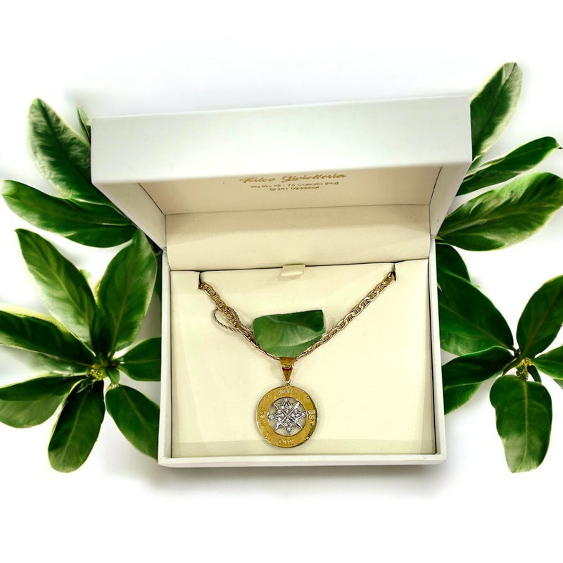 Collana in oro rosa dei venti - Oro18kt - 8,4 gr