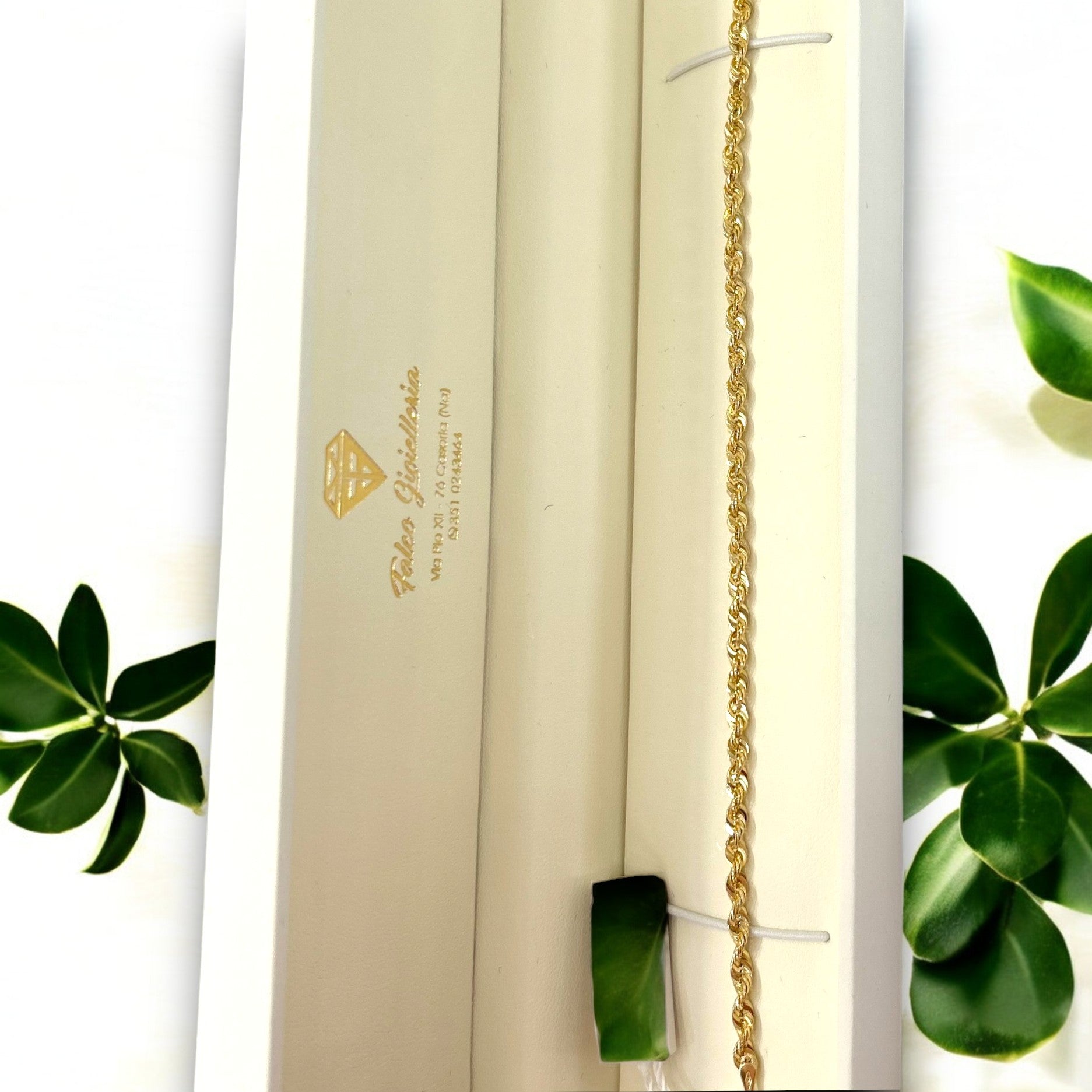 Bracciale in oro corda - Oro 18 kt