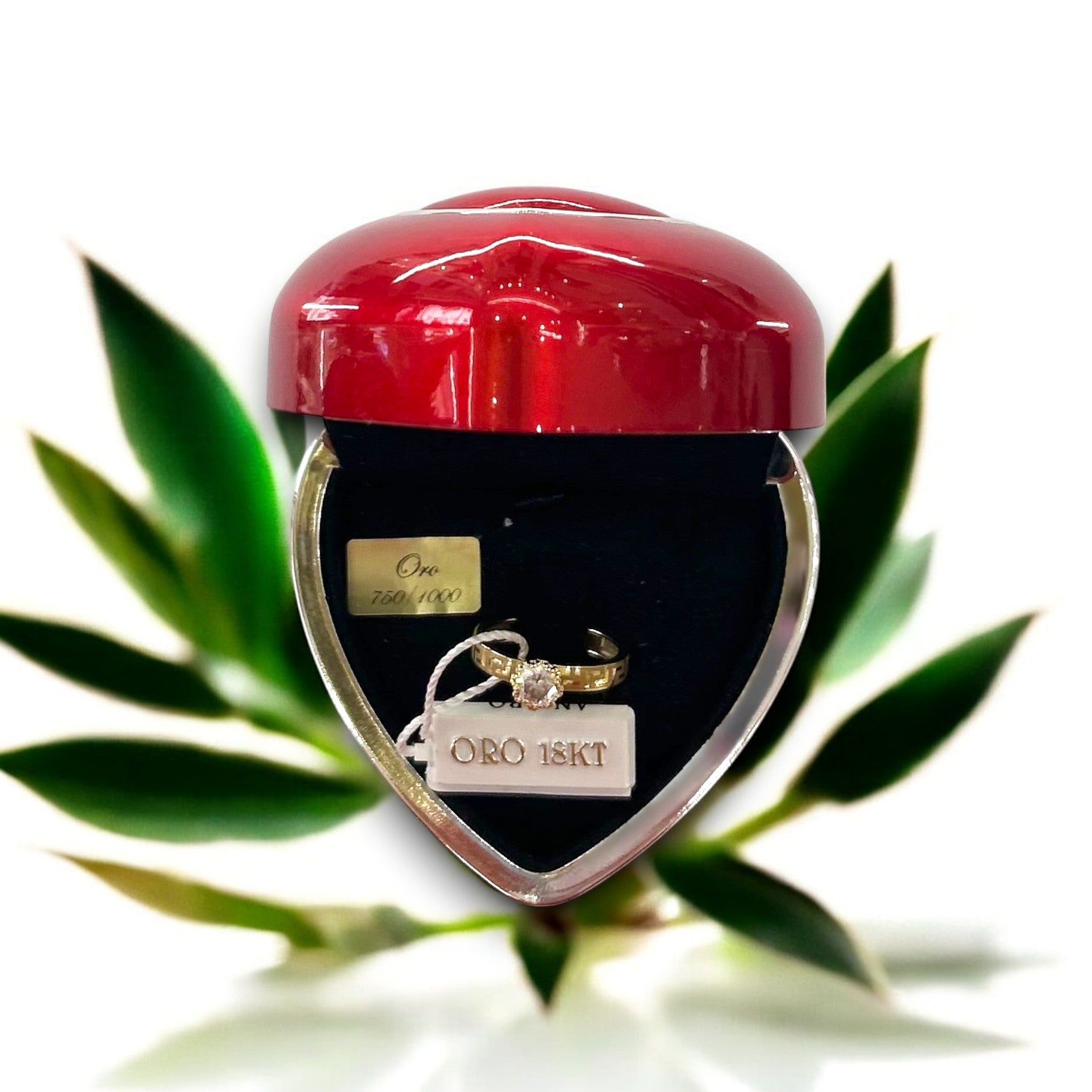 Anello in oro con trama greca - Oro 18 kt