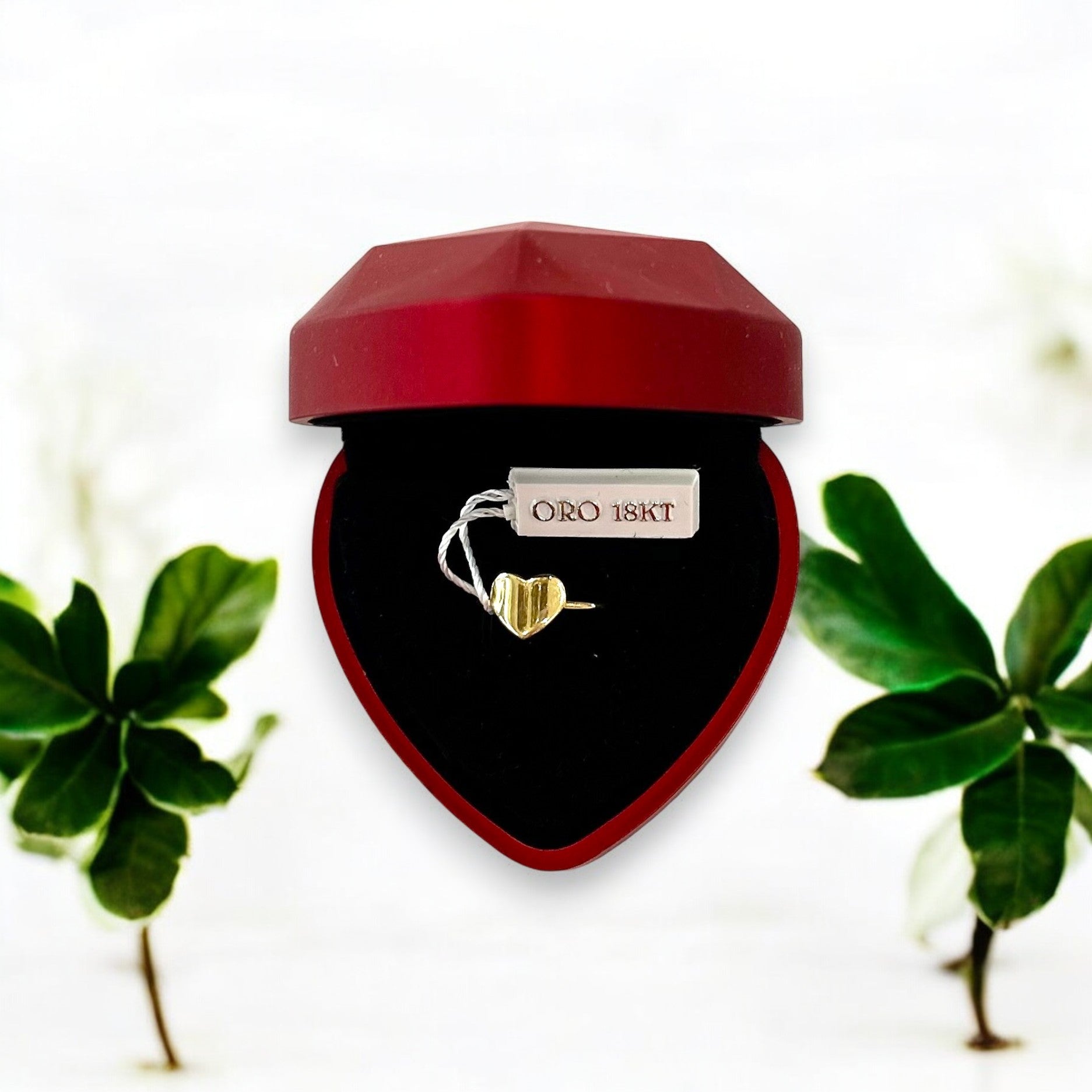 Anello in oro cuore  - Oro 18 kt