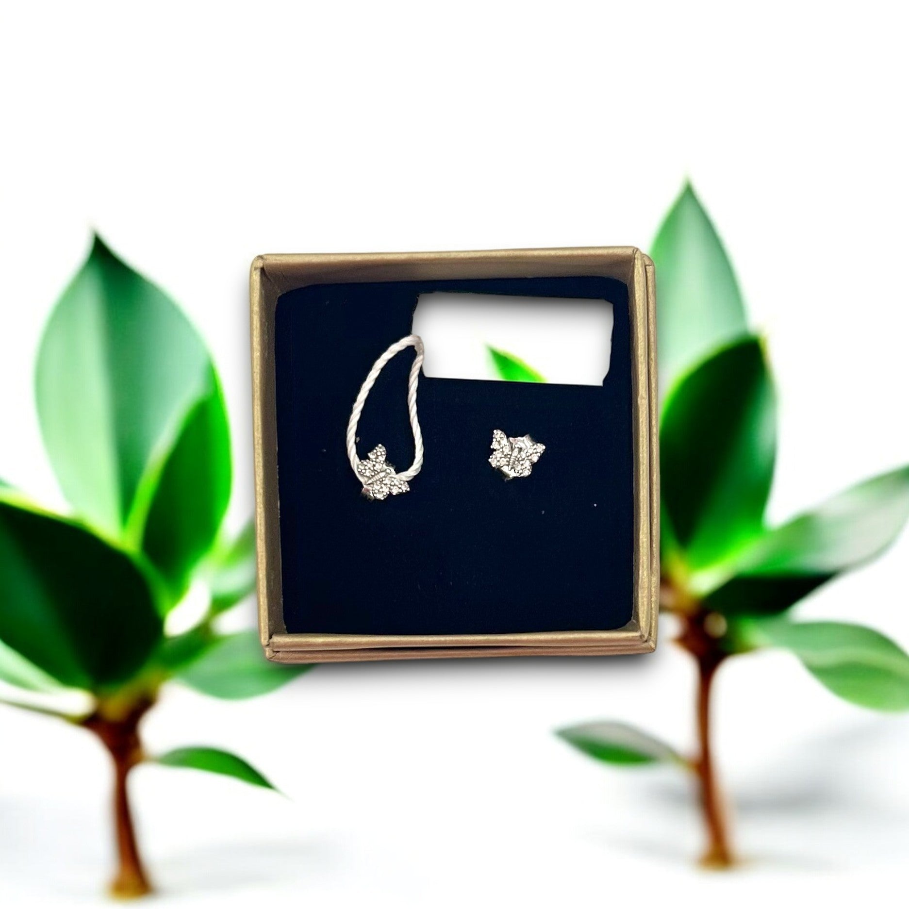 Orecchini in oro farfalla - Oro18kt