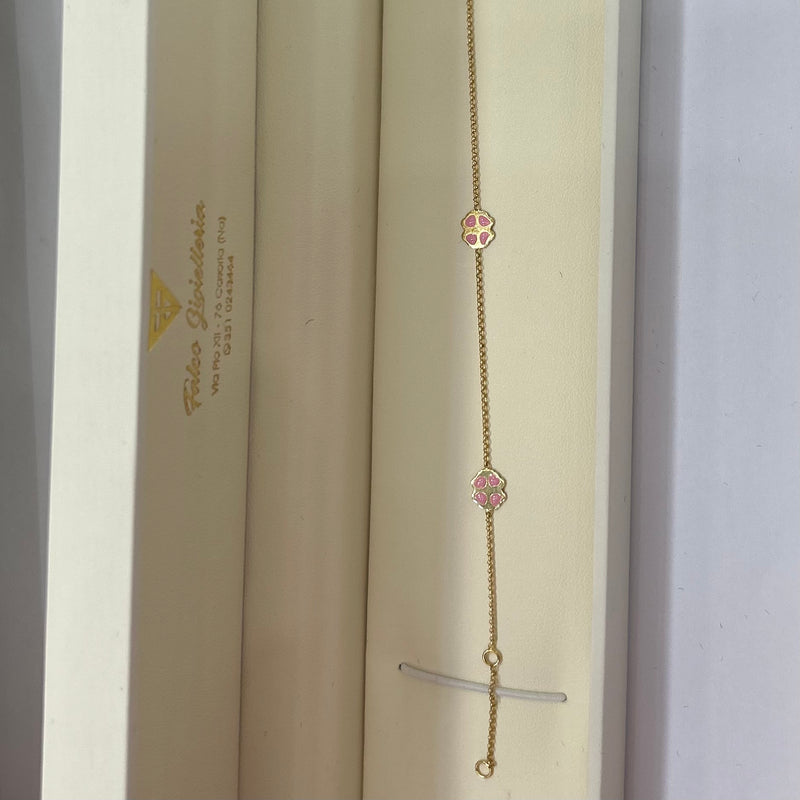 Bracciale Fiore in Oro 18kt – Falco Gioielli – circa 2 gr