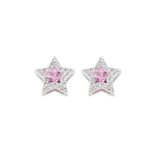 PREZIOSI ARGENTO 925- Orecchini Stella di Zirconi