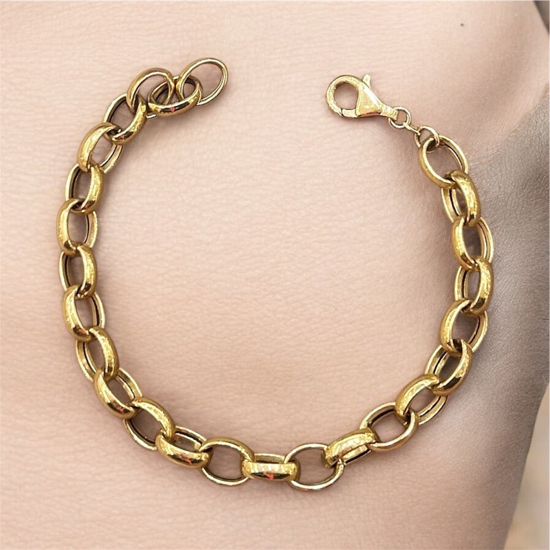 Bracciale Maglia Anellata in Oro 18kt – circa 7,6 gr