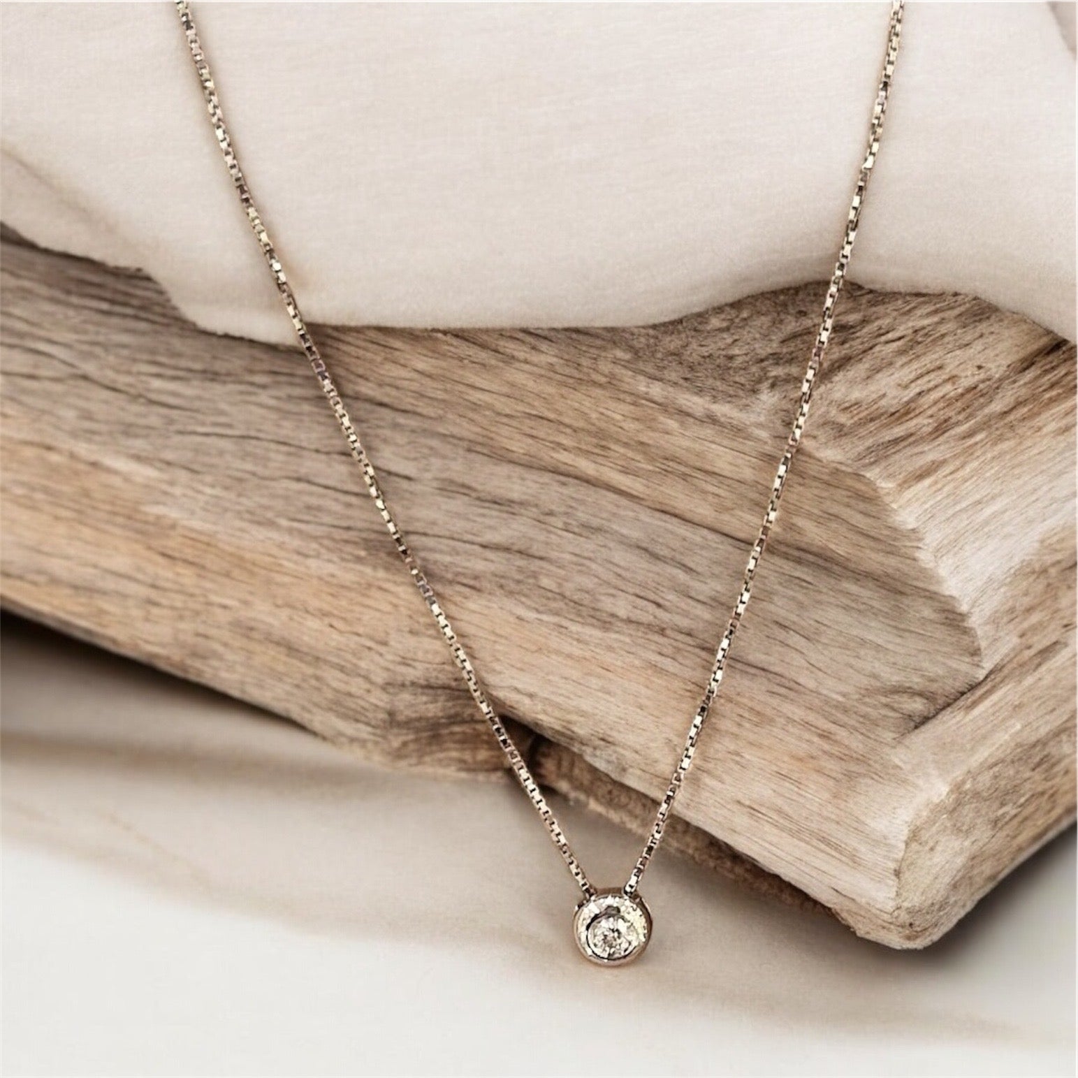 Collana in oro punto luce  - Oro18kt