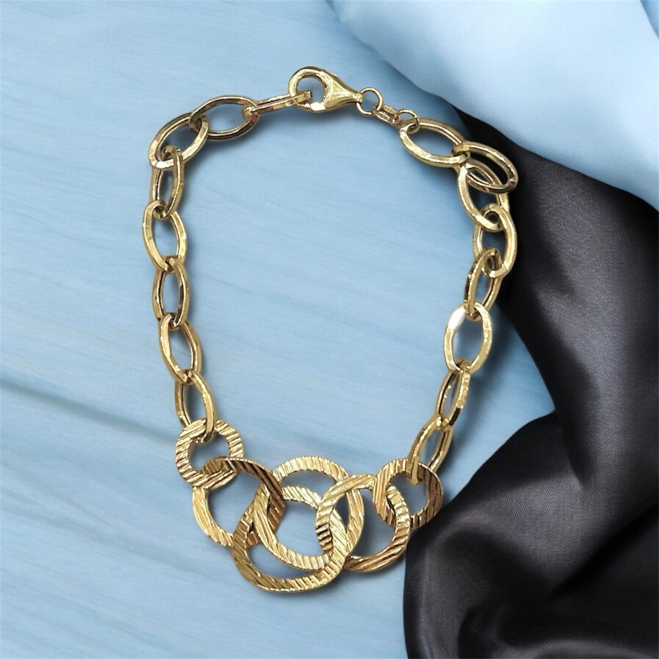 Bracciale in oro anellato - Oro18kt