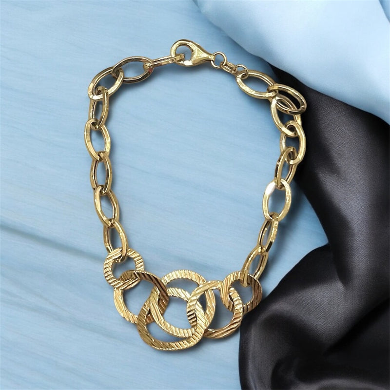 Bracciale Maglia Anellata in Oro 18kt – circa 6 gr