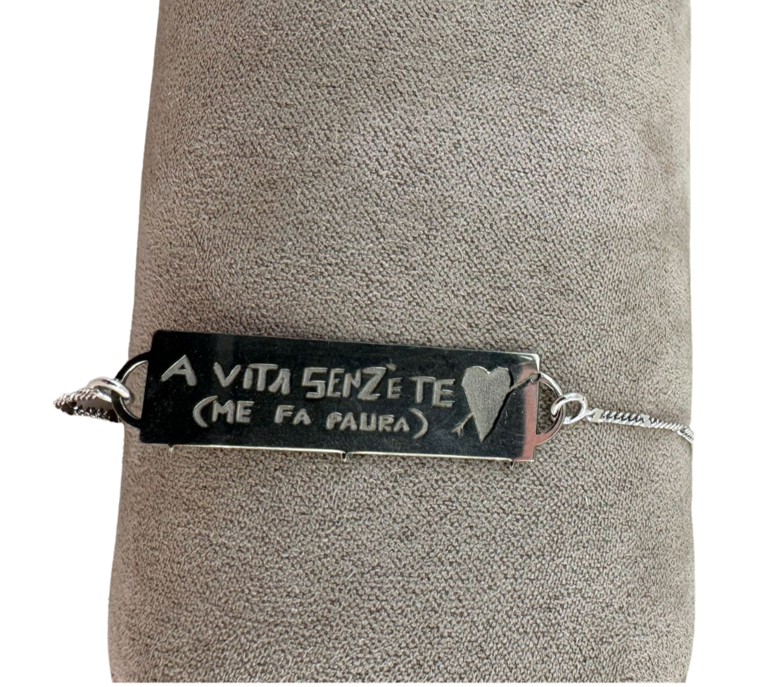 LUCA BARRA-BRACCIALE TARGHETTA D'AMORE