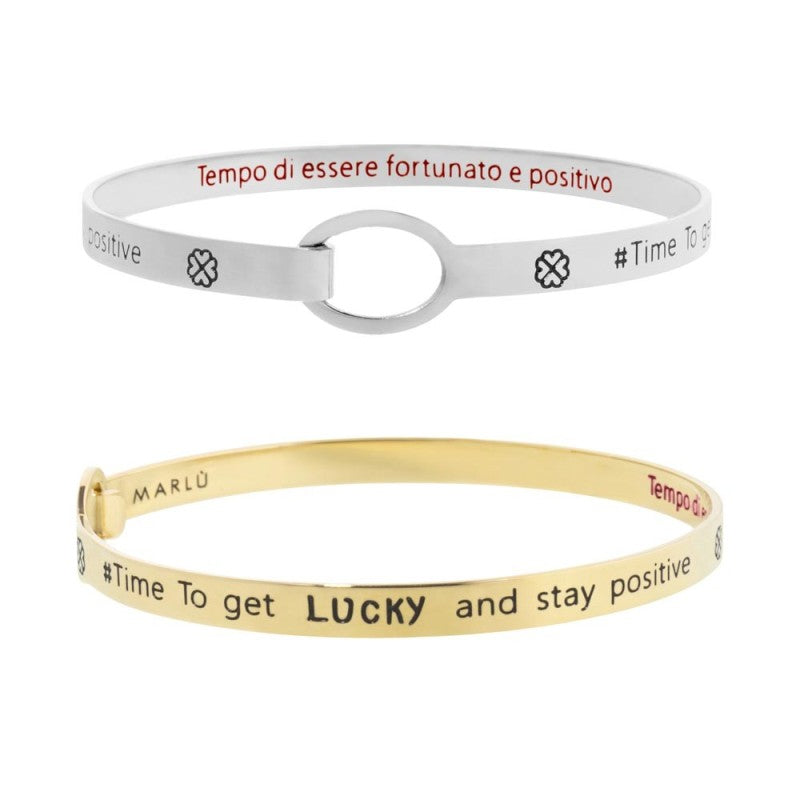 MARLU- Bracciale rigido quadrifoglio