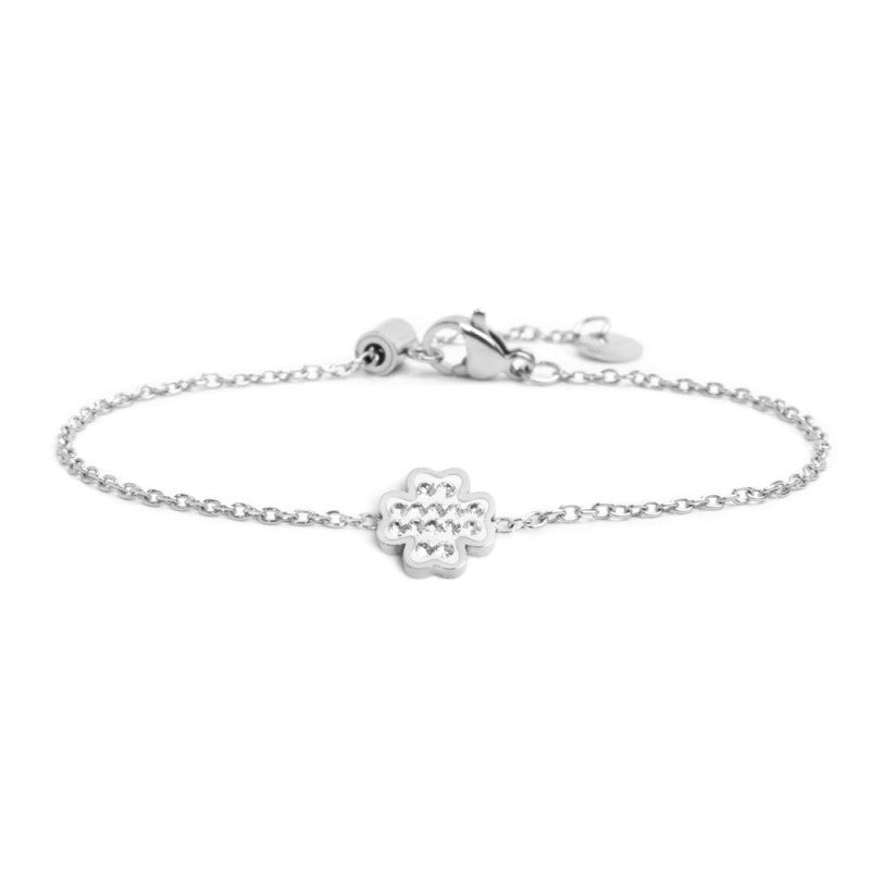 MARLU- Bracciale quadrifoglio con cristalli