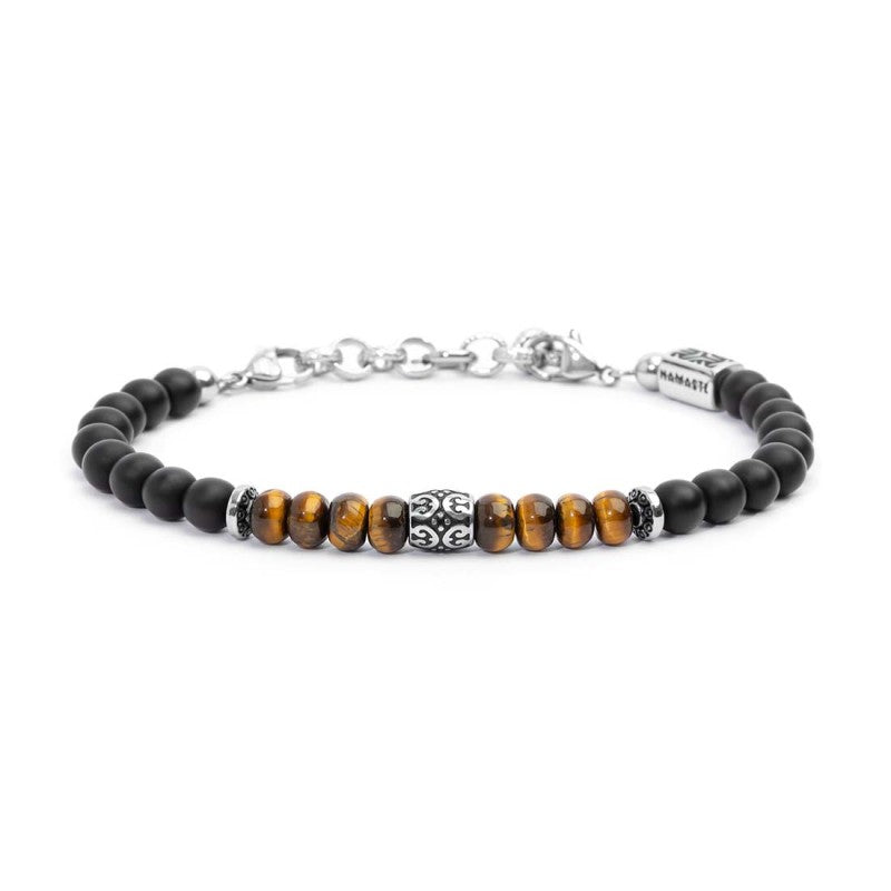 MARLU- Bracciale onice e occhio di tigre