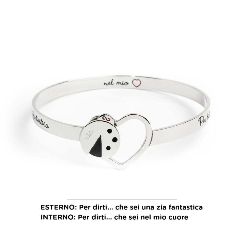 MARLU- Bracciale rigido zia coccinella