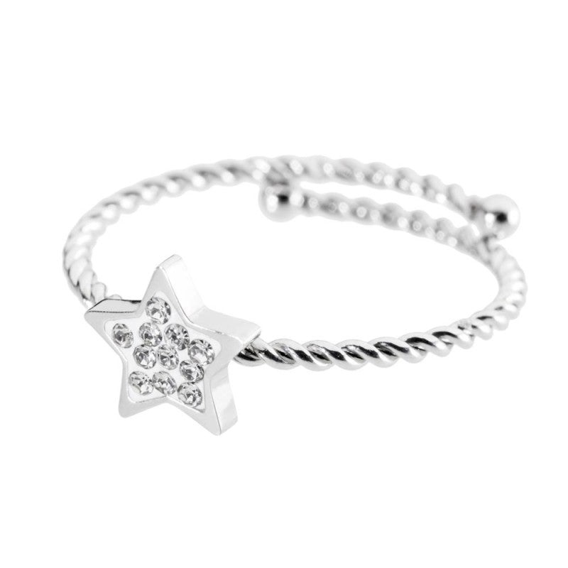 MARLU- Anello stella con cristalli