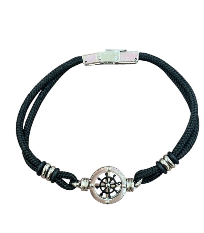 BROSWAY - Bracciale in stoffa nero