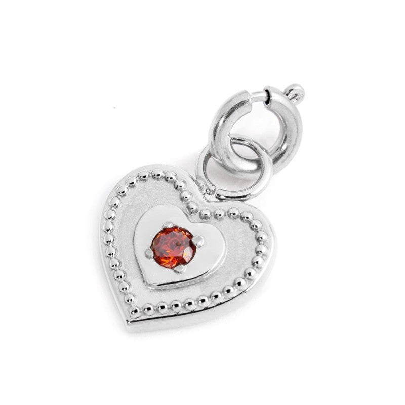 MARLU- Charm cuore con zircone