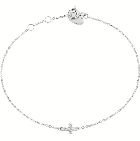 AMEN - BRACCIALE CON CROCE ZIRCONATA