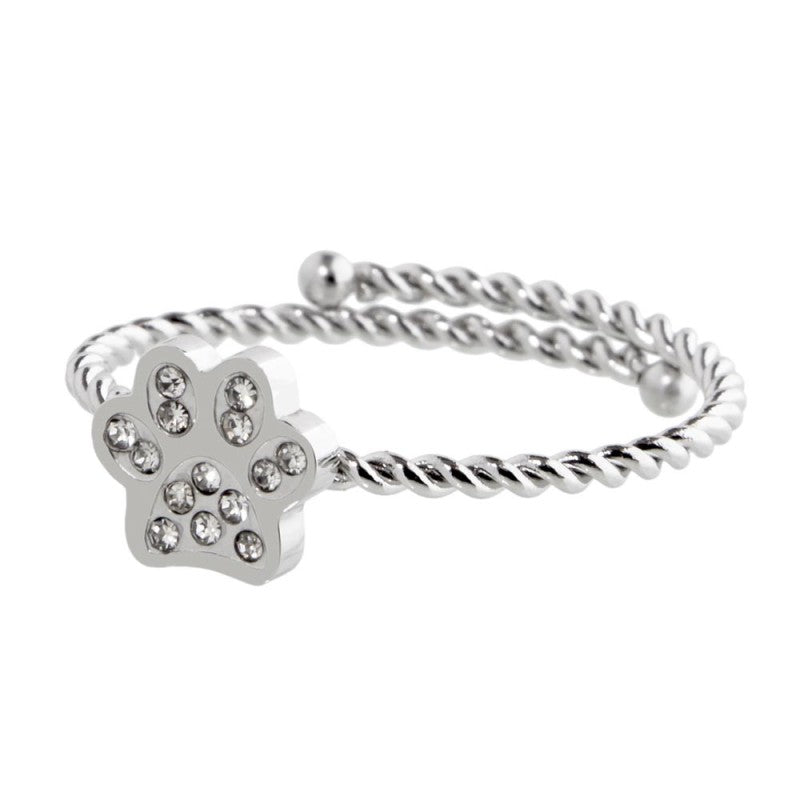 MARLU- Anello zampina con cristalli