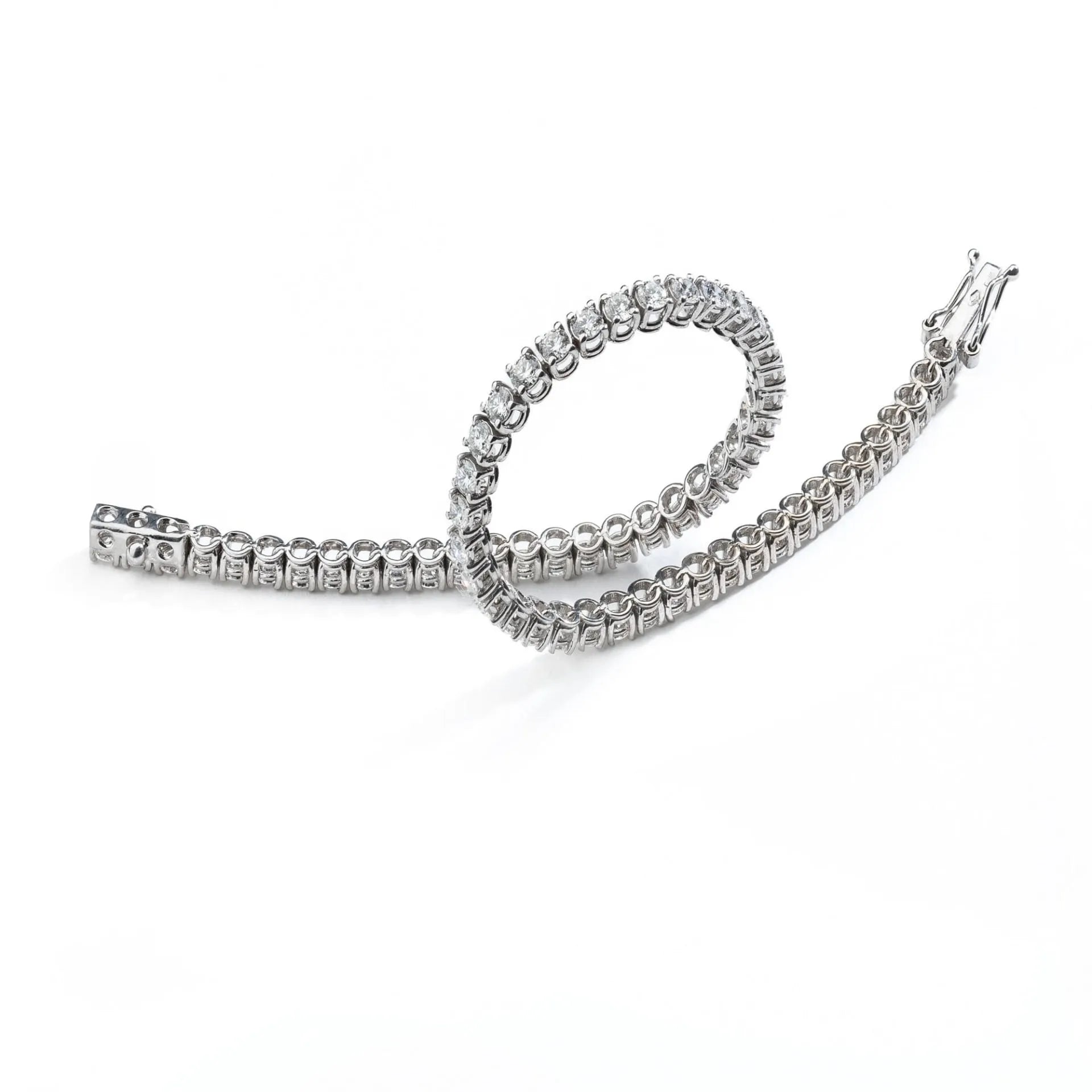 PREZIOSI ARGENTO-Bracciale Tennis in argento 925 con zirconi bianchi