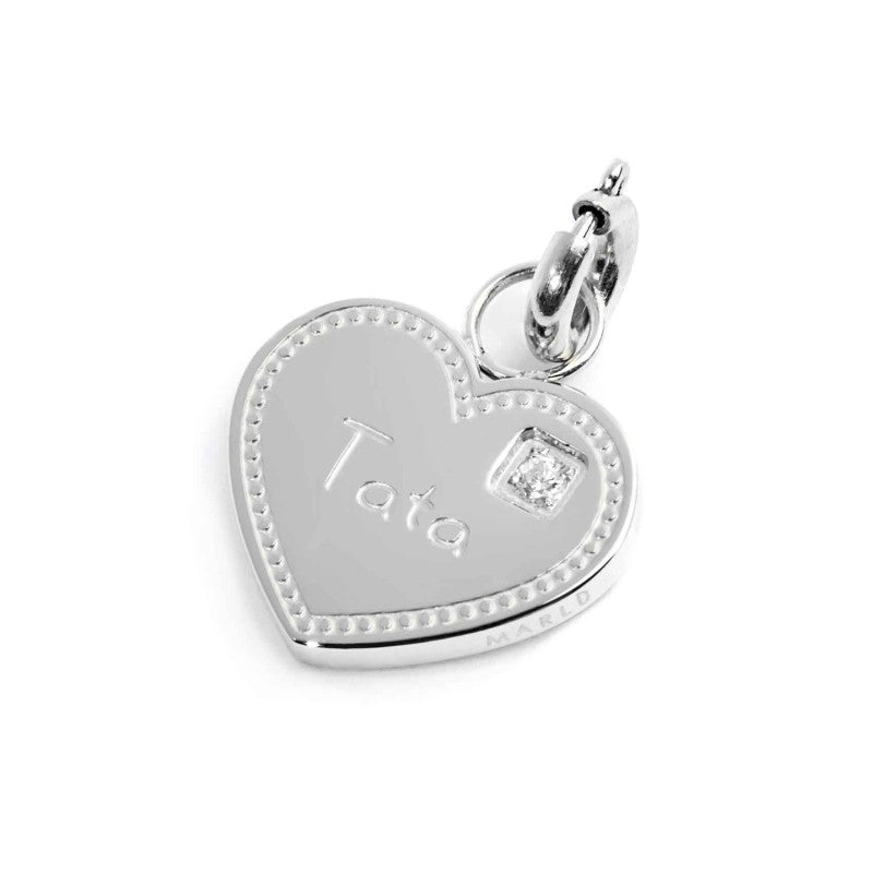 MARLU- Charm cuore tata con zircone