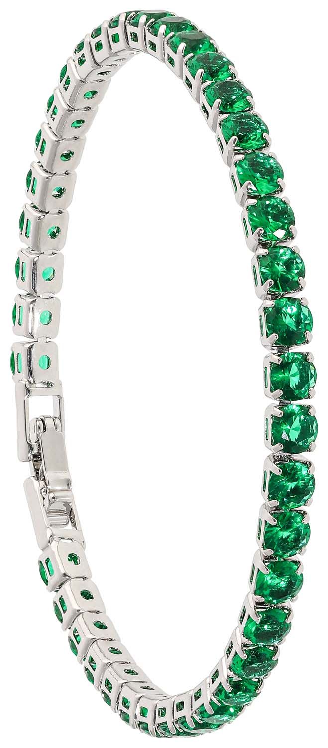 MARLU-Bracciale Tennis nella colorazione verde