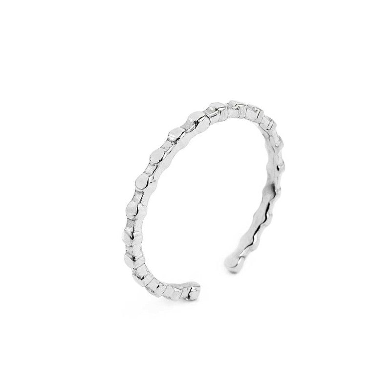 MARLU- Anello da falange trama puntinata