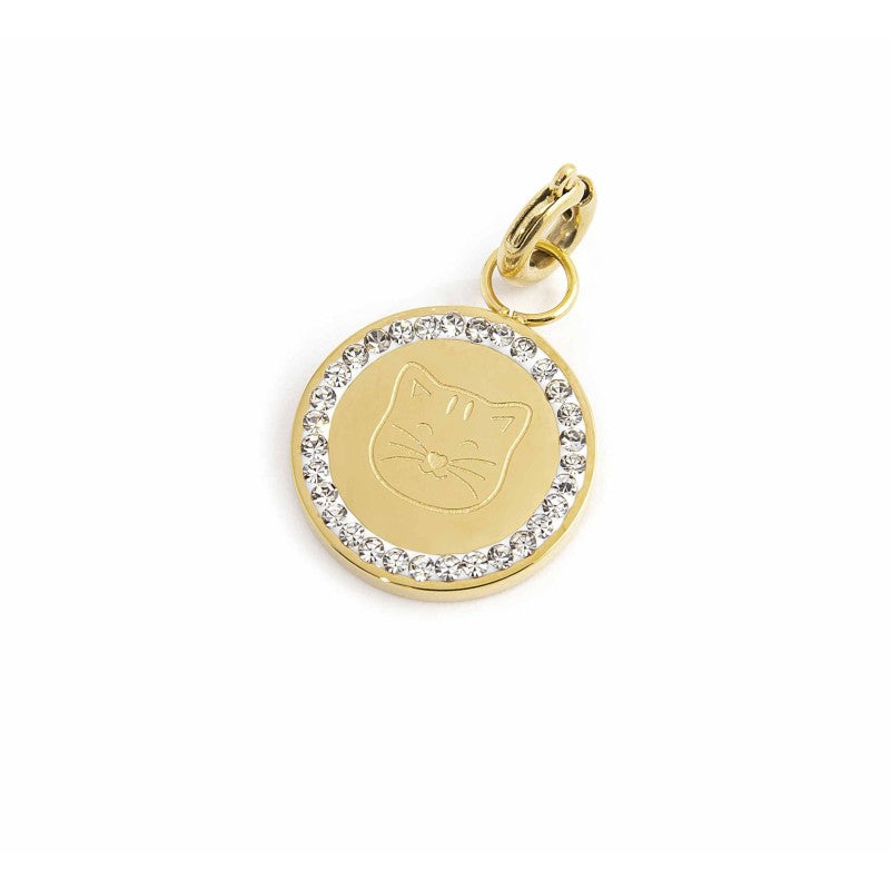 MARLU- Charm gatto con cristalli