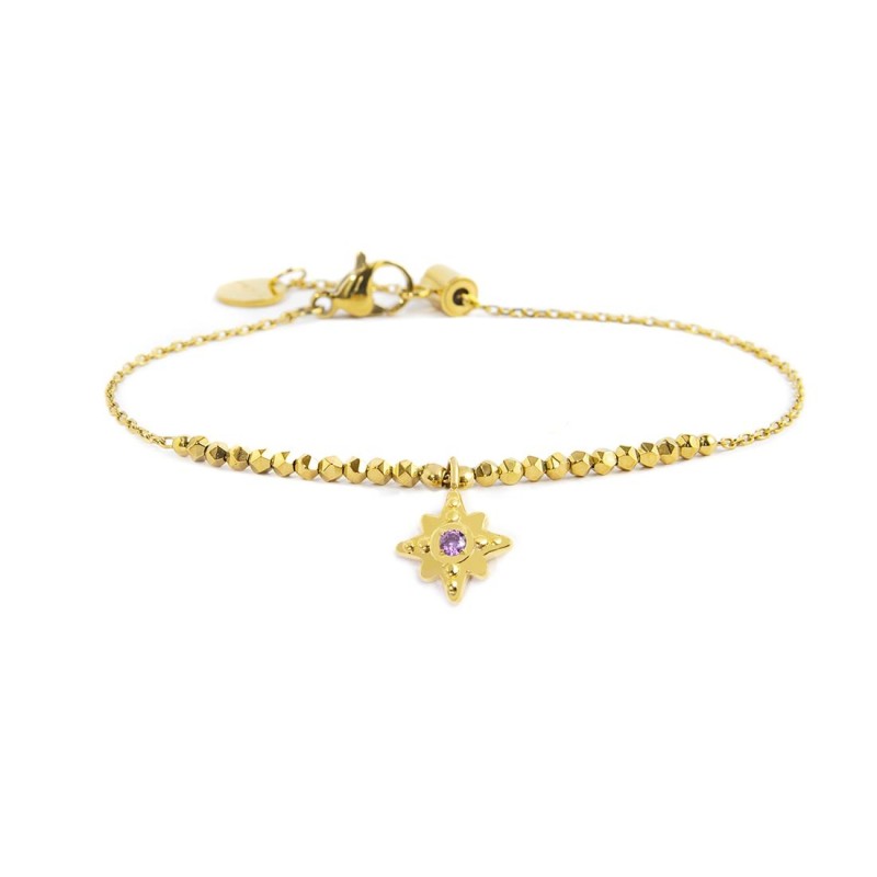 MARLU- Bracciale con rosa dei venti pendente