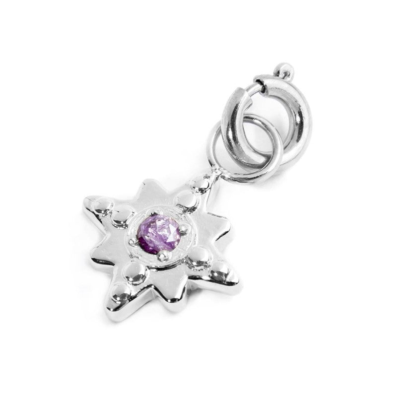 MARLU- Charm rosa dei venti con zircone