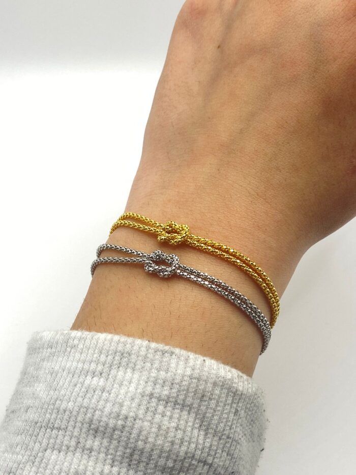 PREZIOSI ARGENTO -Bracciale a nodo in argento 925