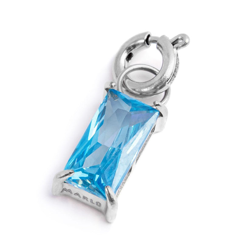 MARLU- Charm con zircone baguette