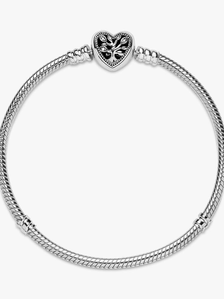 PANDORA-Bracciale con chiusura a cuore e albero della vita
