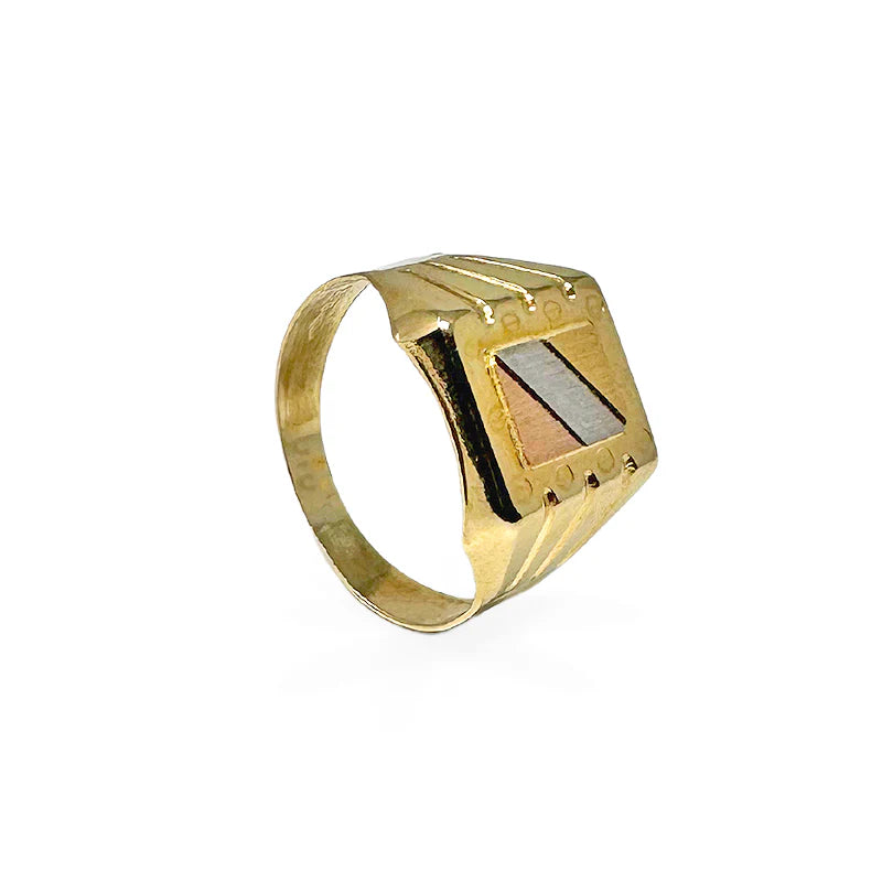 Anello da uomo in Oro - SQUARE - Oro18kt - 5,2 gr.