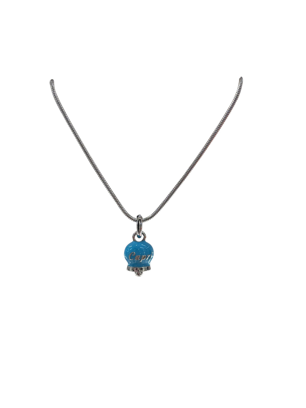 BY SIMON-Collana con campanella azzurra
